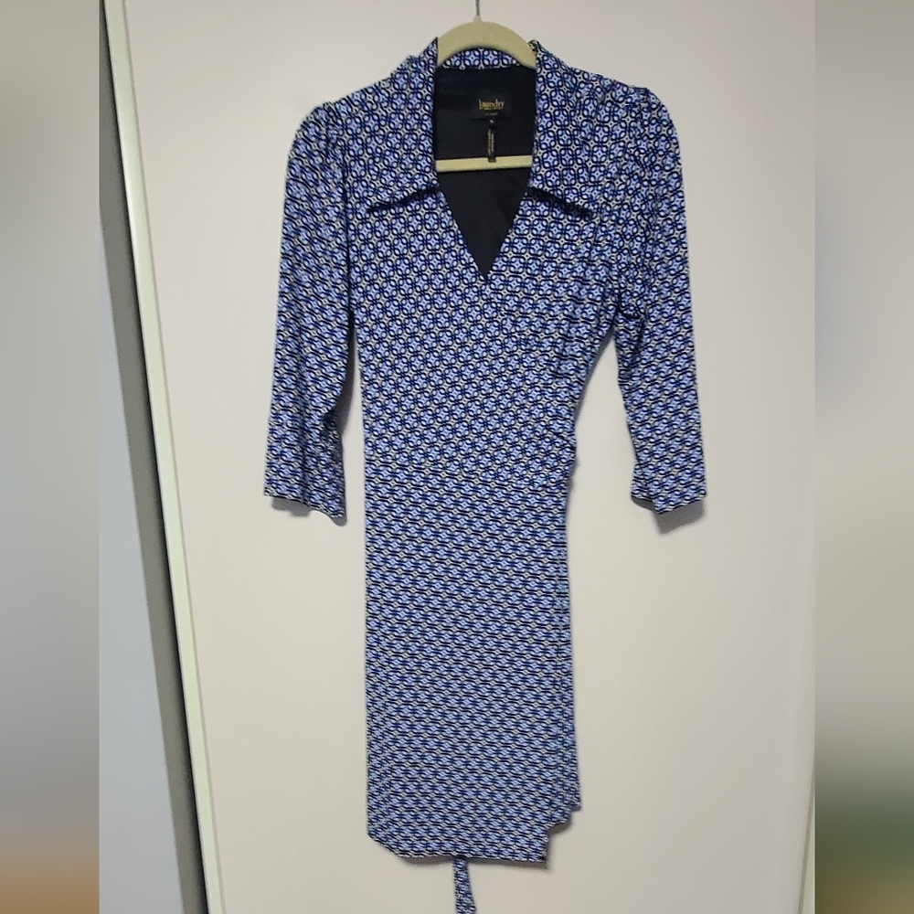 LAUNDRY WRAP DRESS